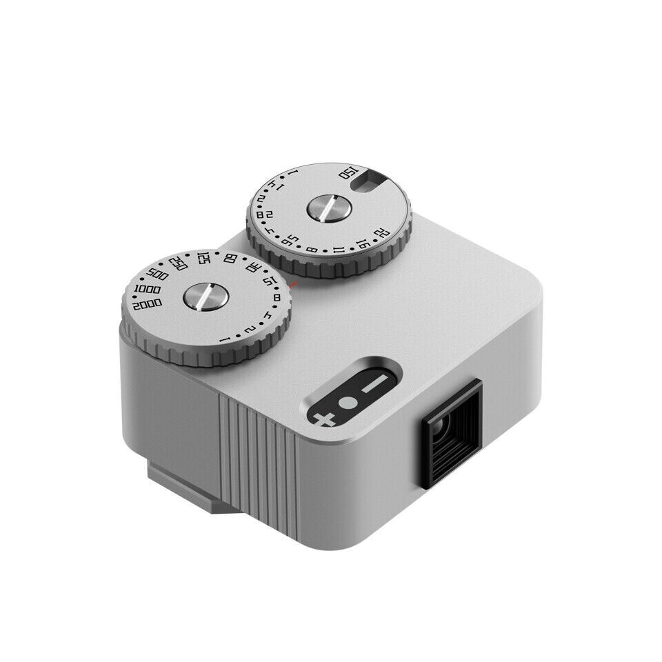 Silver TTArtisan Electronic Mini Camera Light Meter Photometer Set-top 2 Dials