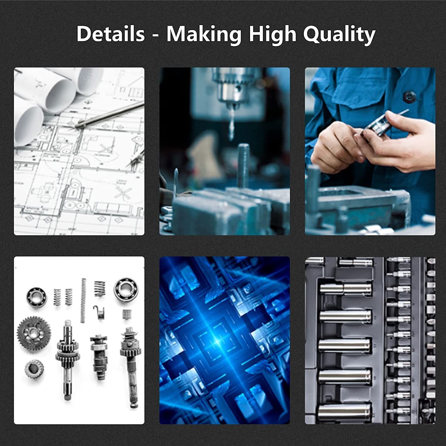 Body with 5 Bushing Set Lock N Load Headspace Gauge Kit with Comparator Base