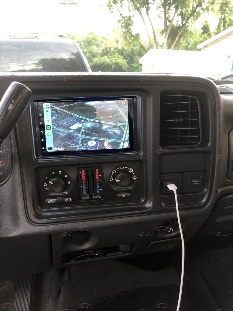 For Silverado 2003-2006 7" Wireless Apple CarPlay Android auto Radio GPS Player