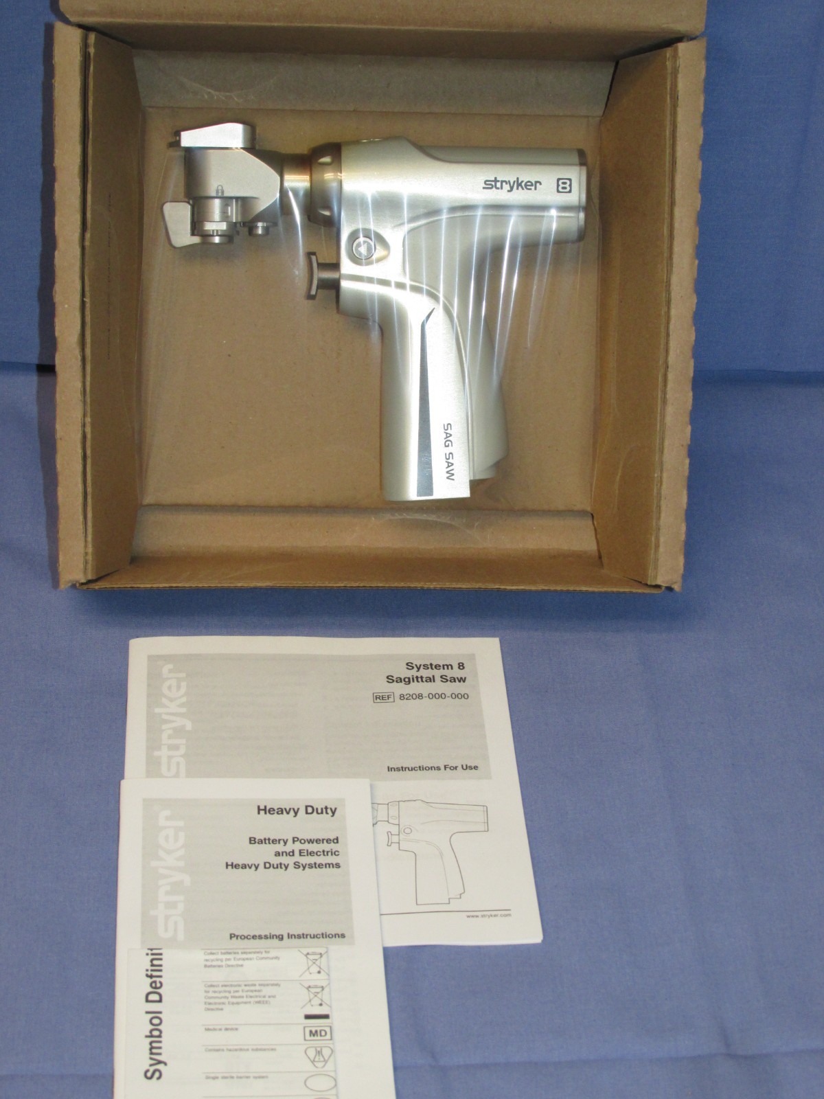 Stryker System 8 Sagittal Saw Battery Handpiece 8208-000-000 NEW SEALED