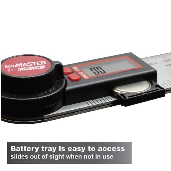 AccuMASTER Digital 7 in. Angle Finder Protractor and Ruler
