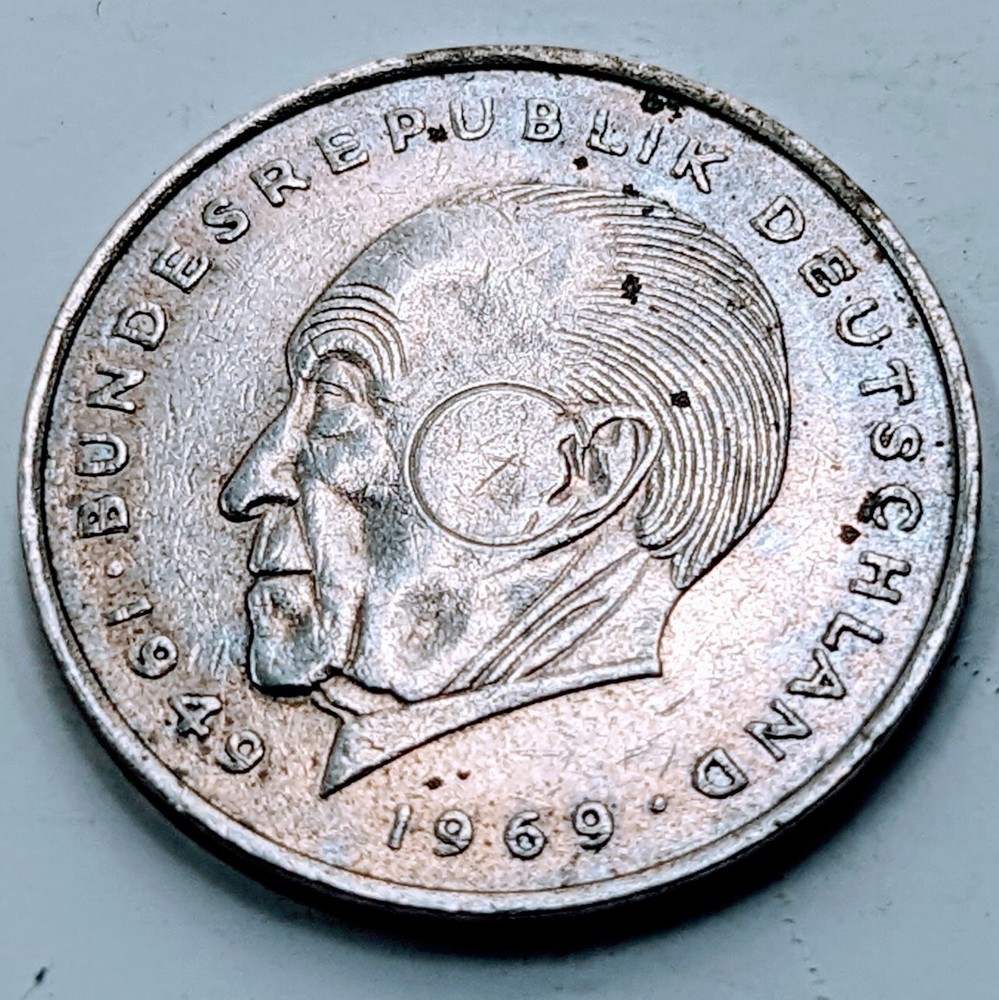 1972 D German 2-Mark Deutsche