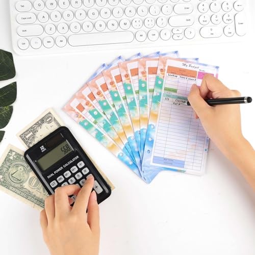 Loose Leaf Refill Paper, Binder Planner Inserts, 22*16cm Gradient Budget Plan