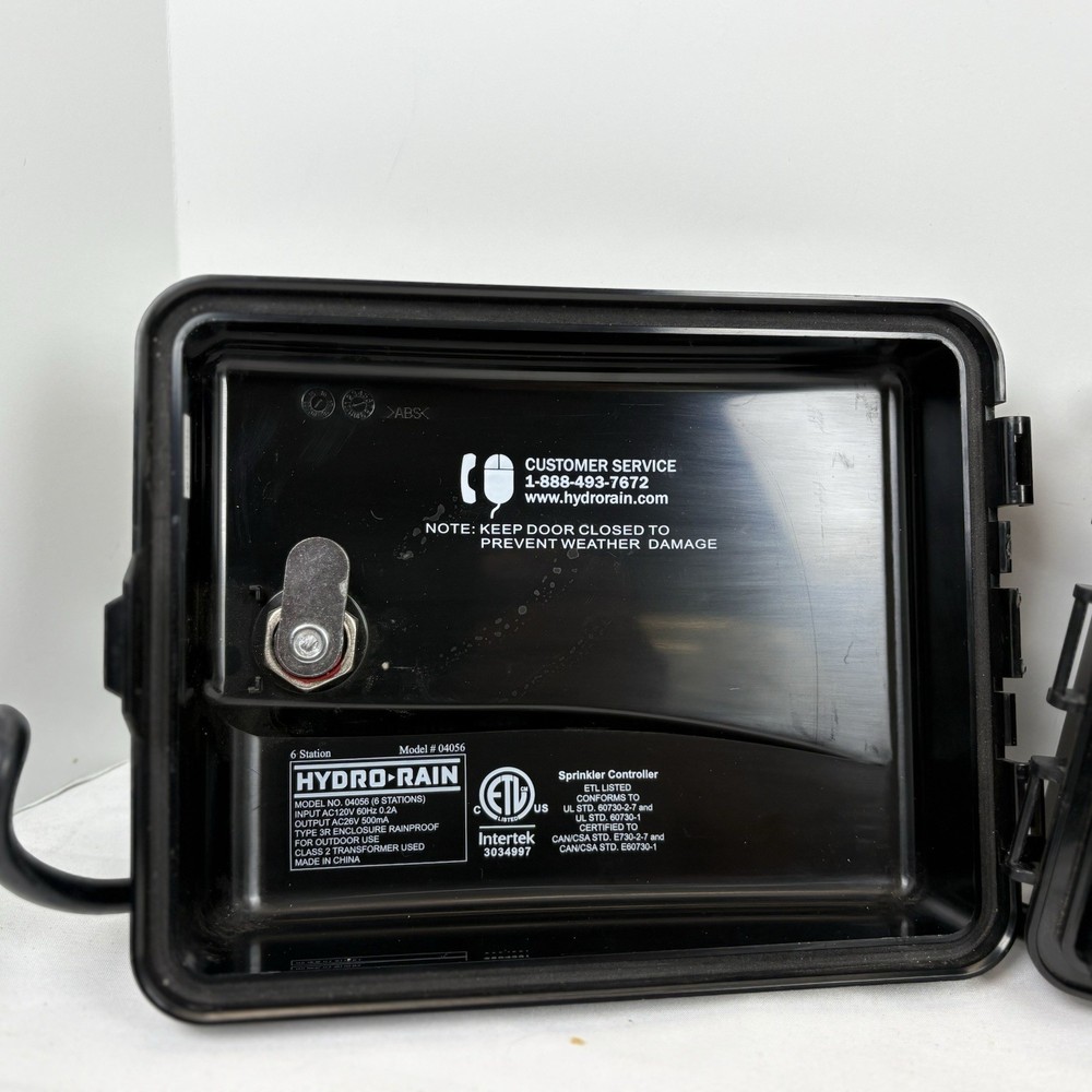 Hydro-Rain Sprinkler Irrigation Controller Timer 6 Stations HRC-100C