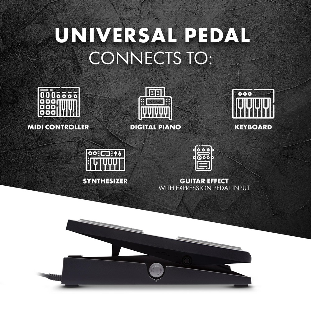 EX-P Expression Pedal for Keyboards, MIDI Keyboards/Controllers and Supported...