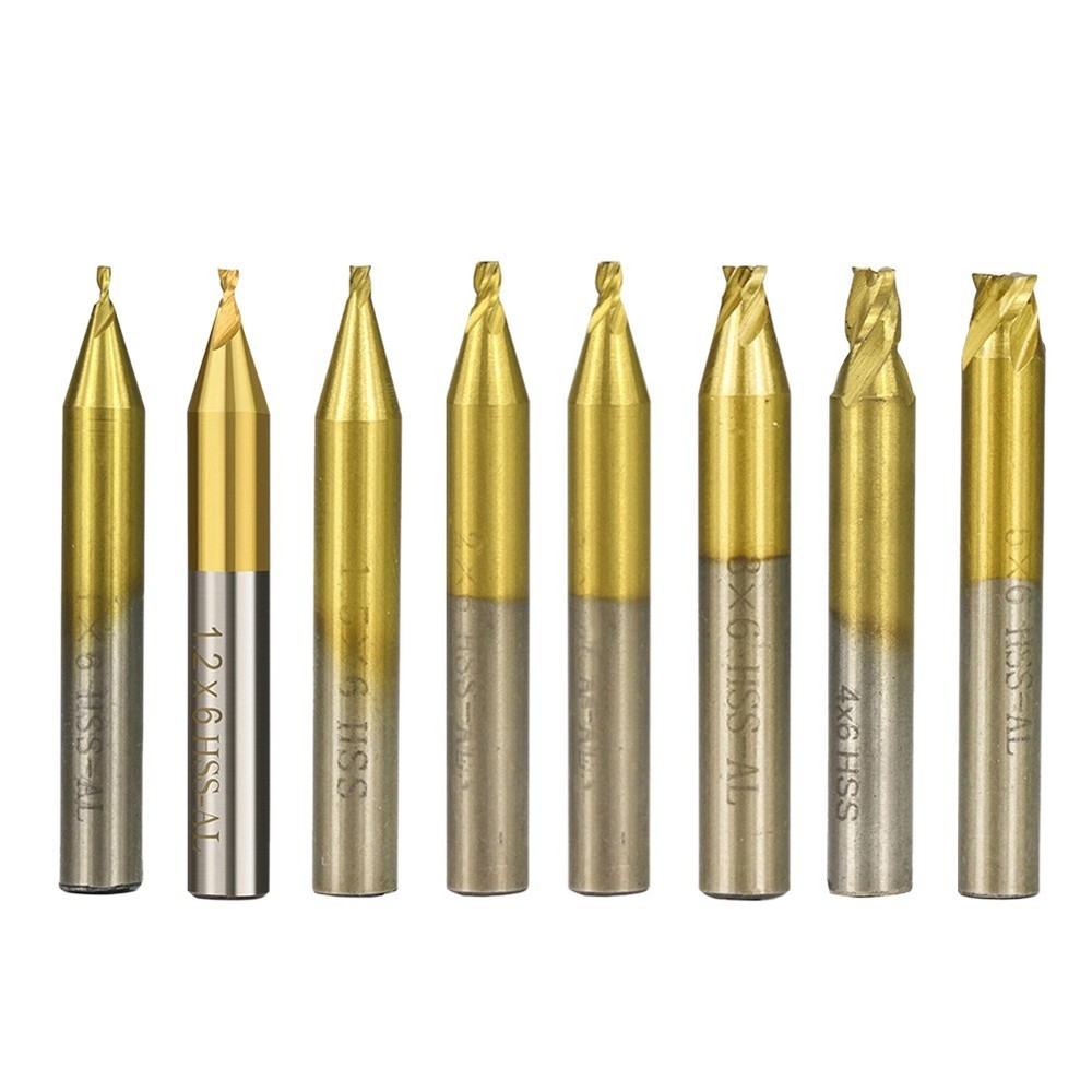 Vertical Key Machine 6mm Shank Milling Cutter 1pc for Material Processing