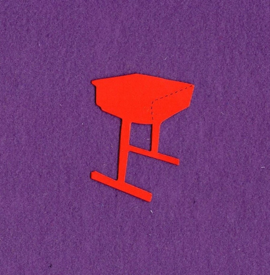 DESK School die cuts scrapbook cards