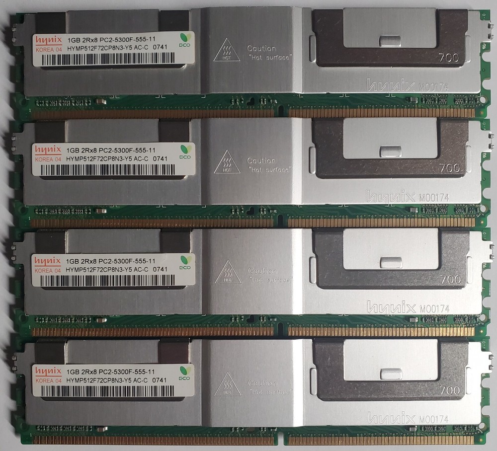 Hynix HYMP512F72CP8N3-Y5 1GB 2RX8 PC2-5300F ECC SERVER MEMORY