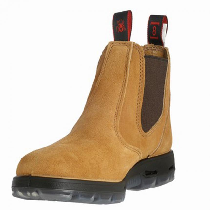 Redback Bobcat UBBA Elastic Sided Soft Toe Work Boots Wheat