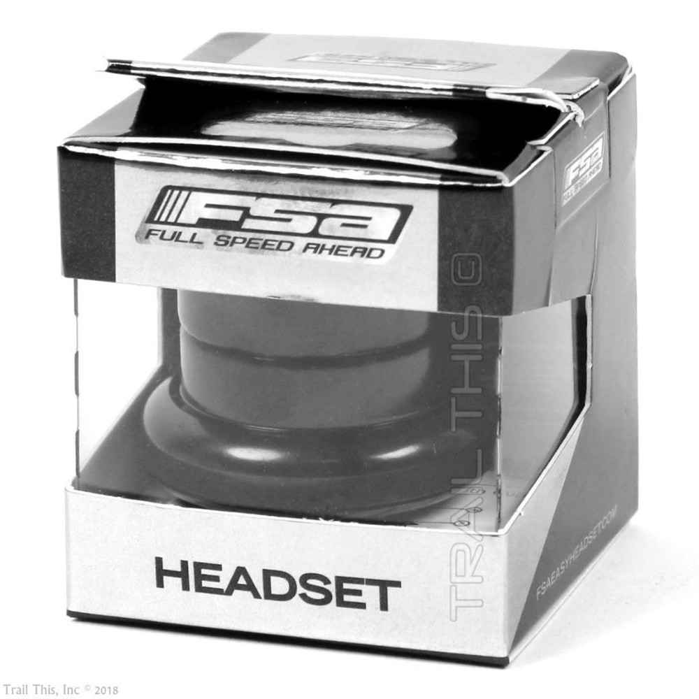 FSA TH-888 1-1/8" Threadless Bicycle Headset Complete - Black