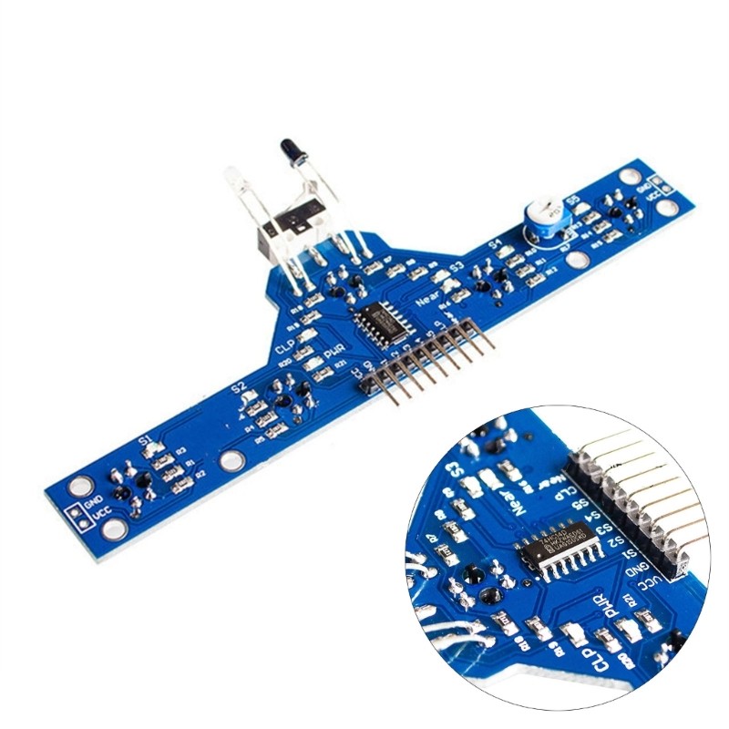 5 Channel LED Indicator Equipped Line Trackings Module for Real Time