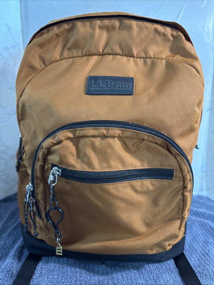 LL Bean School Mountain Classic Backpack 24L Rust Color. Gently Used