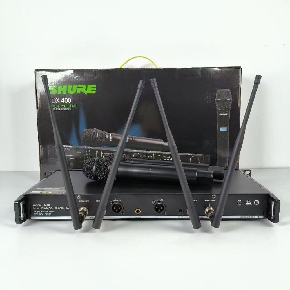 ADX400 + Two Wireless Microphones Professional Performance Mic