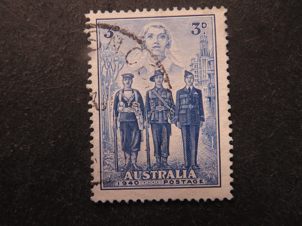 1940 Australia 3d Blue Forces SG198 Fine Used