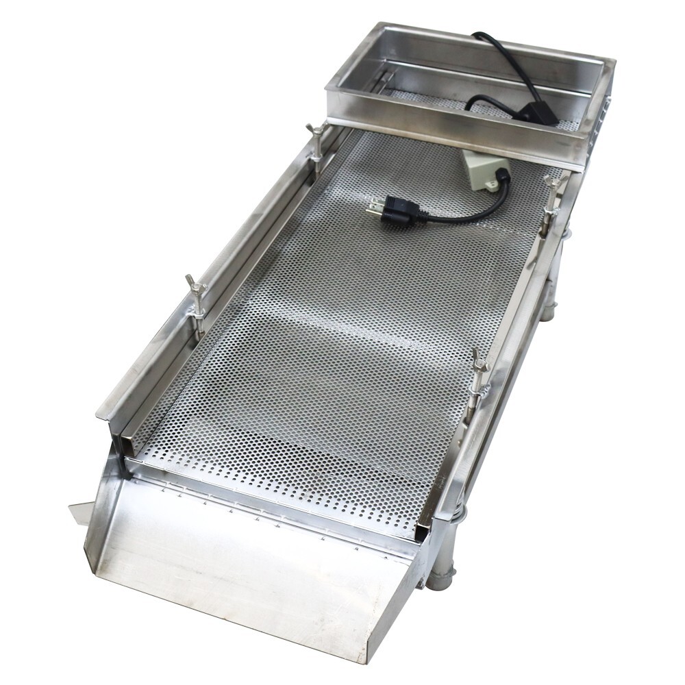 3mm Screen Stainless Steel Linear Vibrating Screen Shaker Single Layer 110V