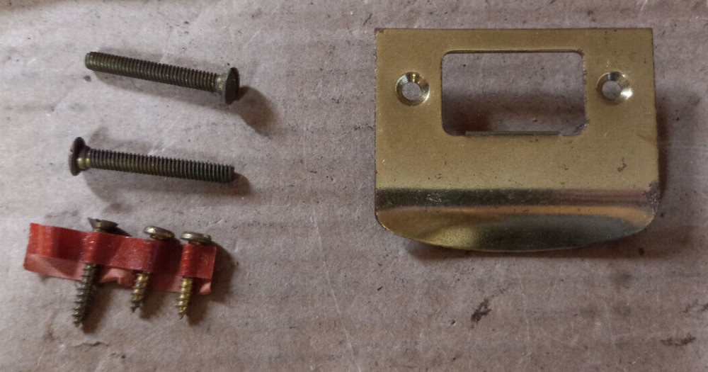 Elgin Polished Brass Cylindrical Interior Door Set - NOS