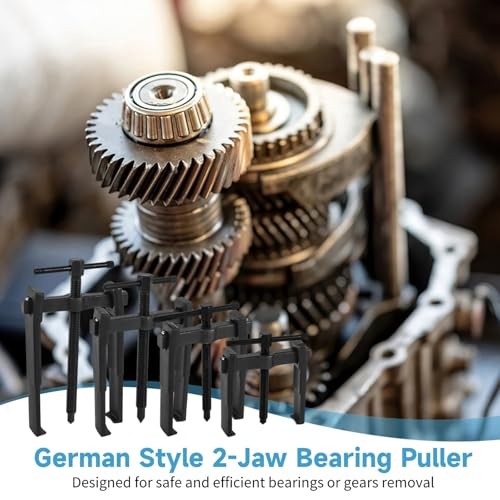 4 PCS 2 Jaw Gear Puller, 3'' 4'' 6'' 8'' Adjustable Bearing Puller Remover,