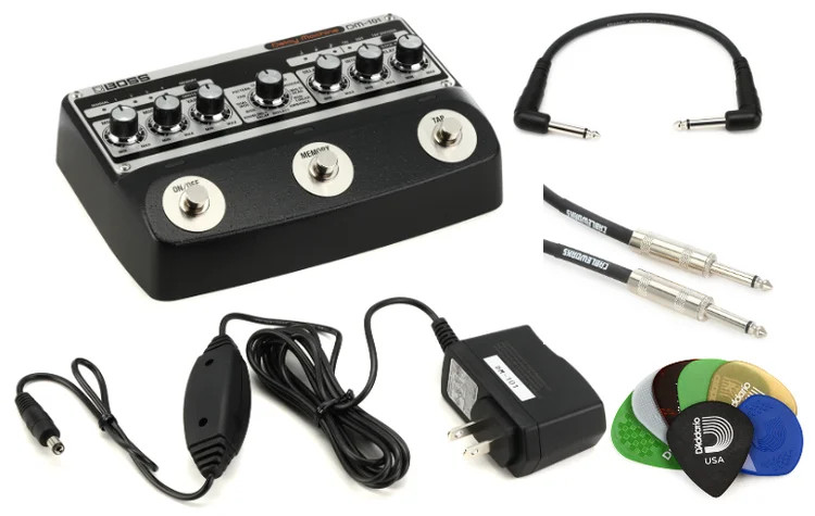 Boss DM-101 Delay Machine Pedal Accessories Bundle