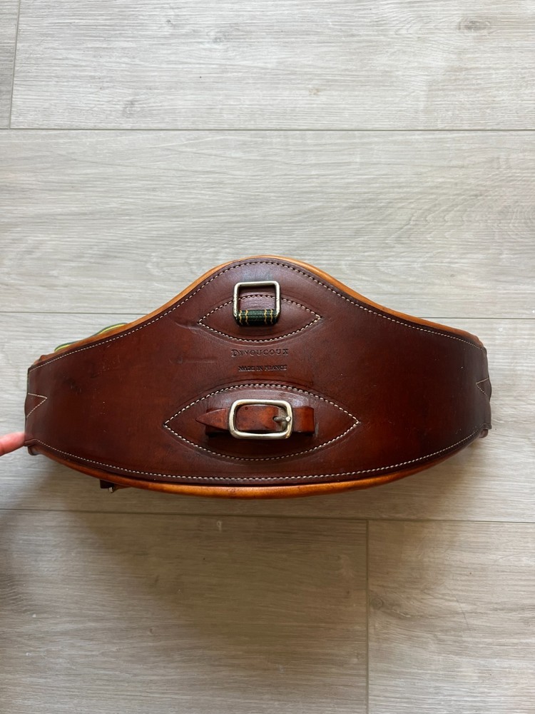 Devoucoux 50-Inch Girth - Padded Leather and Elastic - EUC