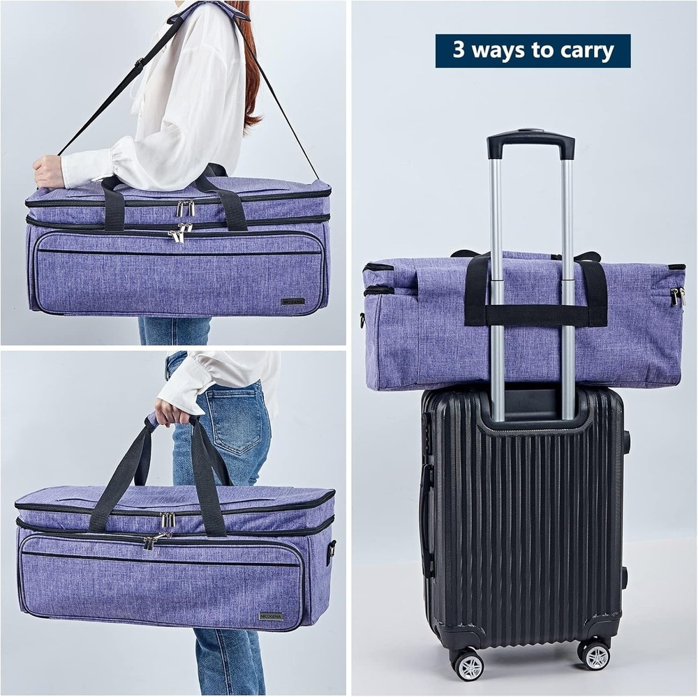 Efficient Double Layer Case for Cricut Machines and Craft Tools - Zipper Closure