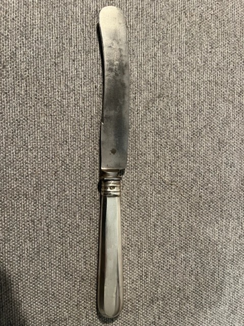 Antique Russian 84 Silver Dinner Knife