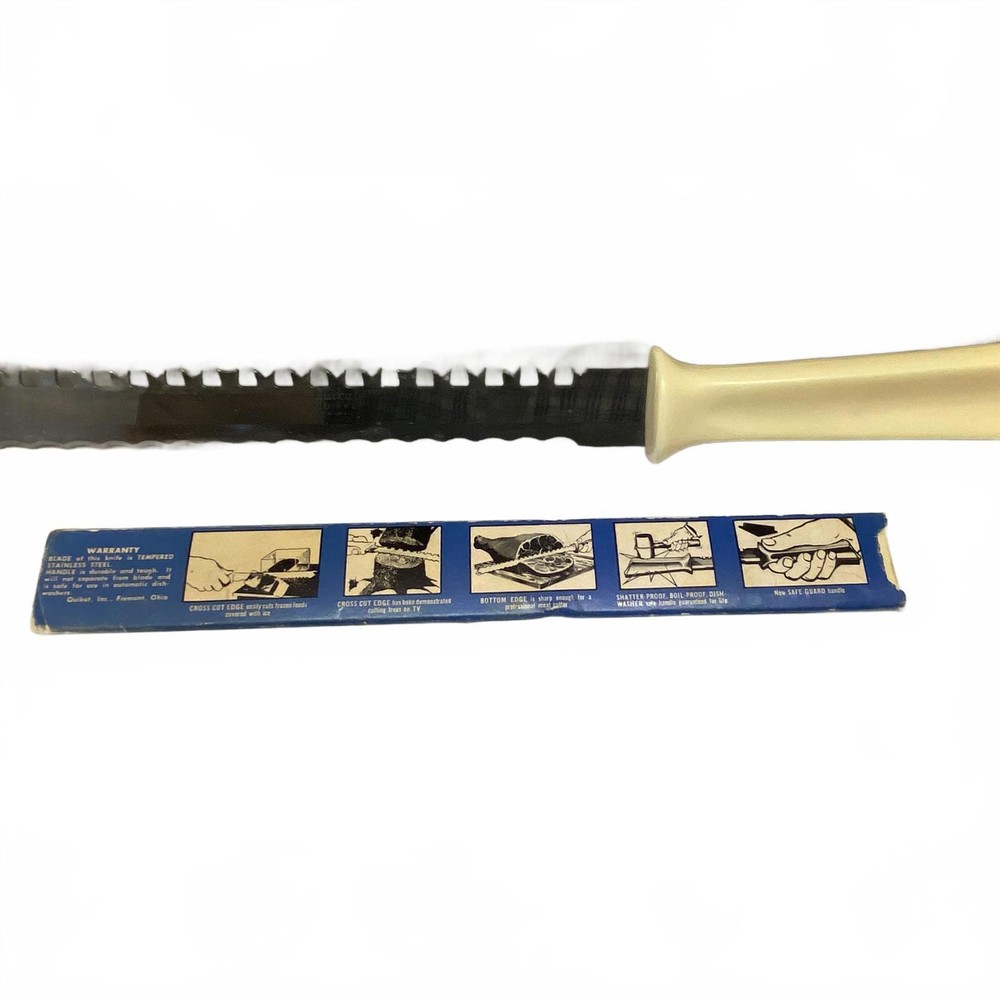 Quikut Stainless Bread Knife - Serrated Edge with Protective Sheath
