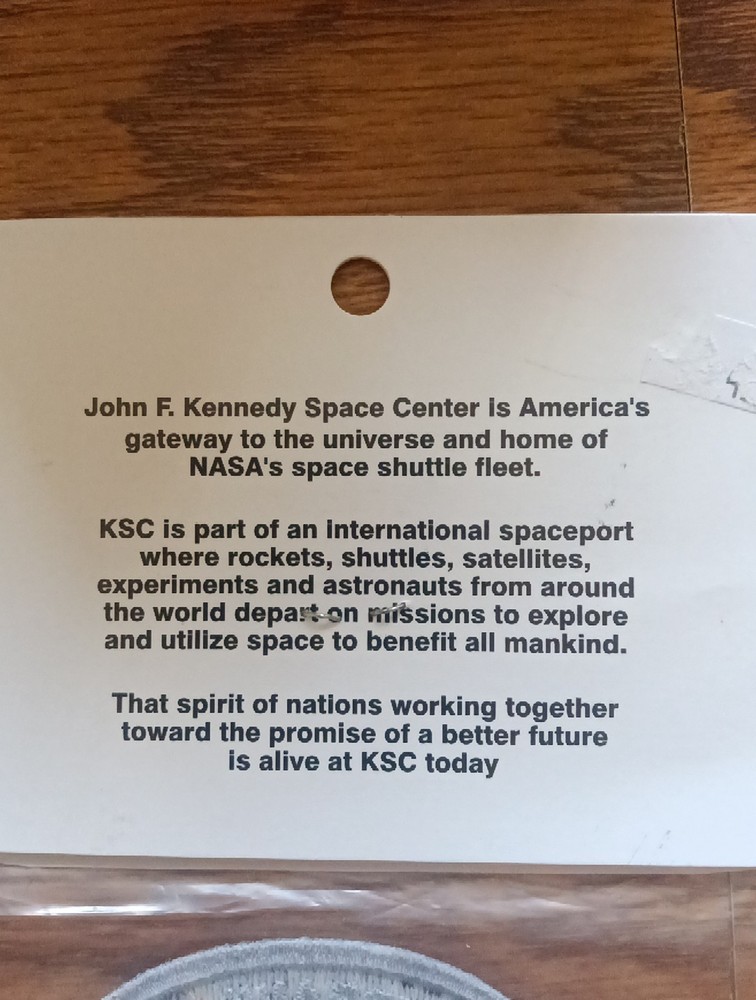 NASA Space Shuttle Embroidered Patch.....NIP Kennedy Space Center