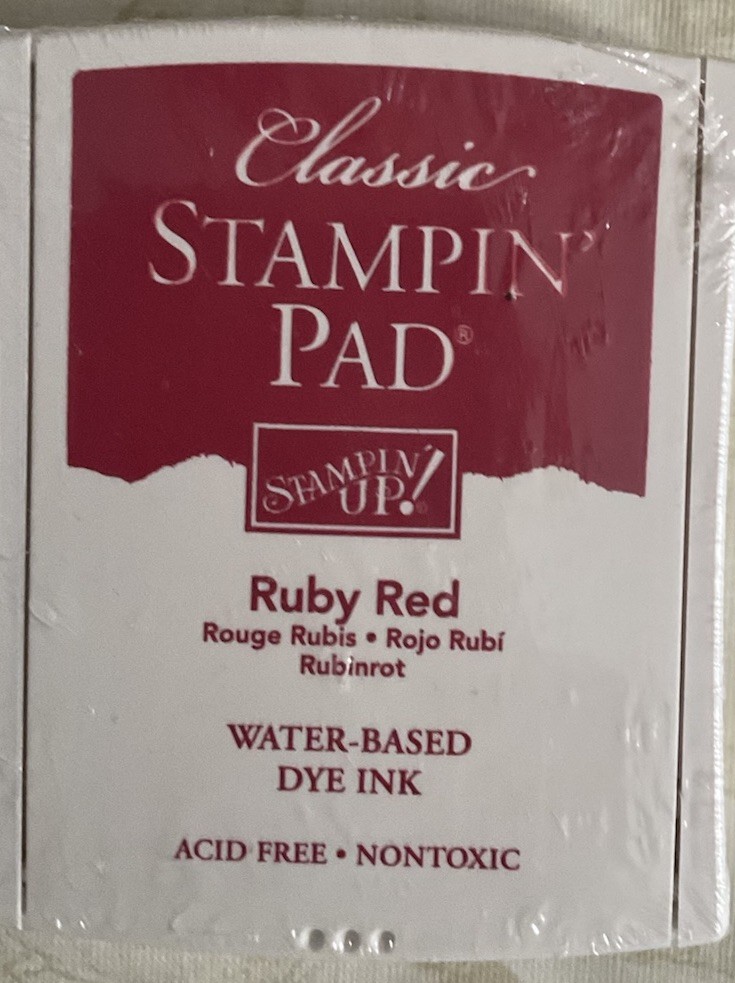 Stampin' Up! Classic Stamp Ink Pad ~ RUBY RED ~ SEALED