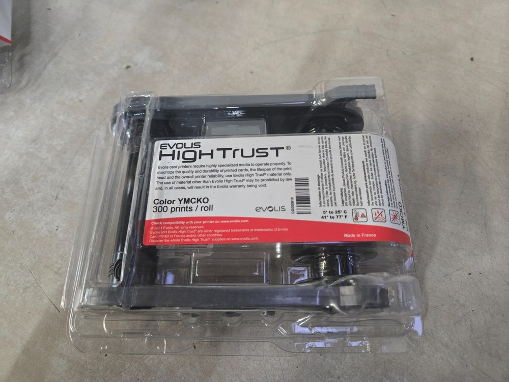 Sealed Evolis High Trust YMCKO 300 Prints A-R5F065NAA