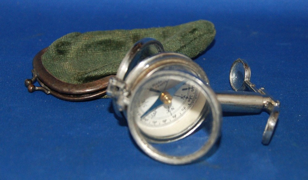 An unusual multifunction antique compass skeleton binocular gadget - steampunk ?