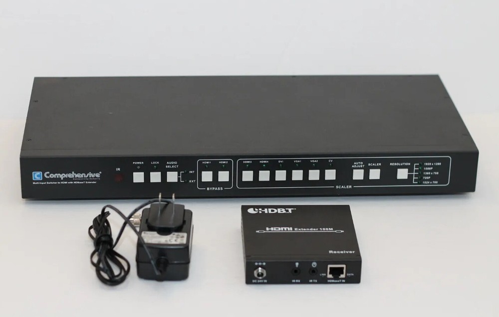 Multi-Input to HDMI Switcher Comprehensive with HDBaseT Receiver Lot