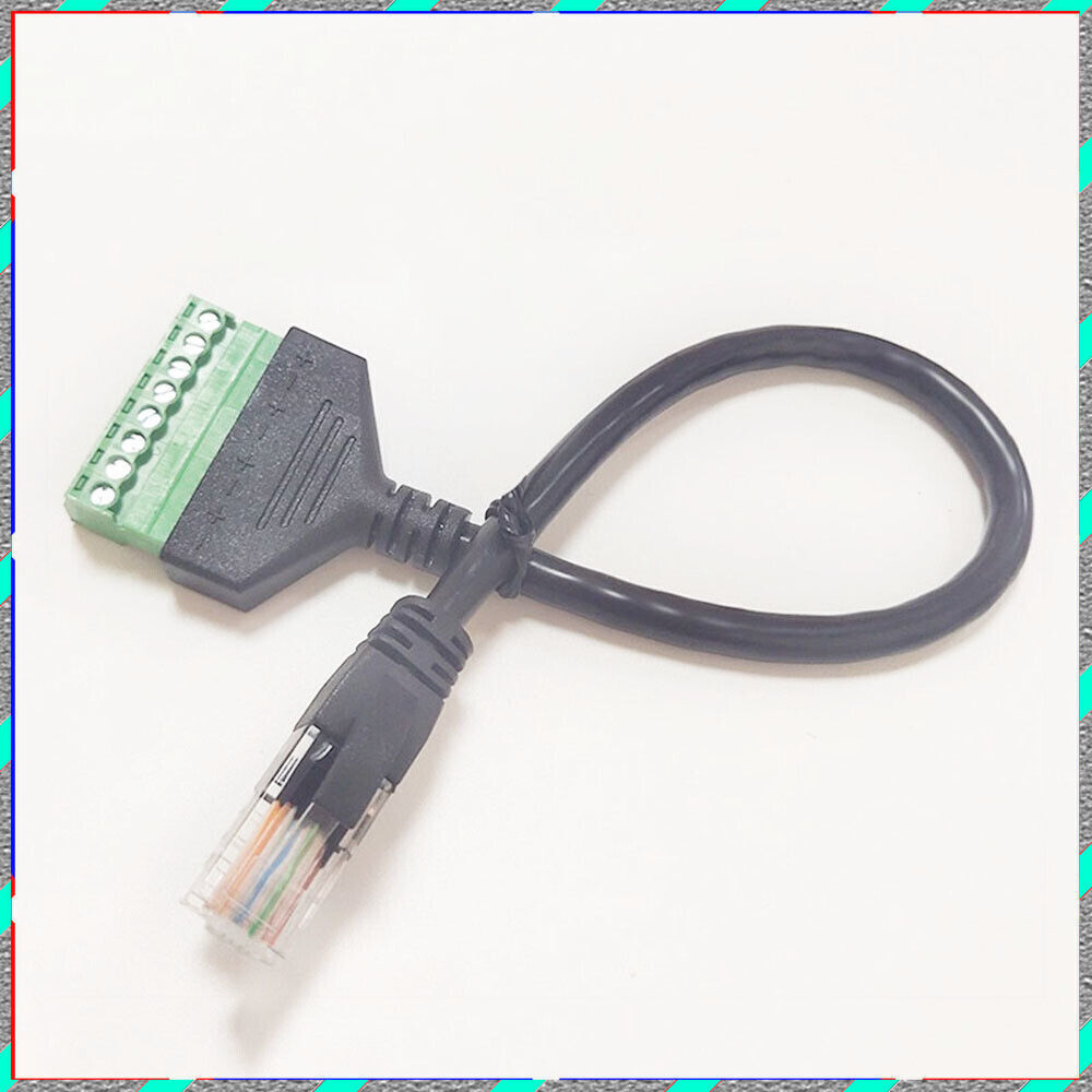 RJ45 revolution terminal 8-core extension Network cable adapter cable can fixed