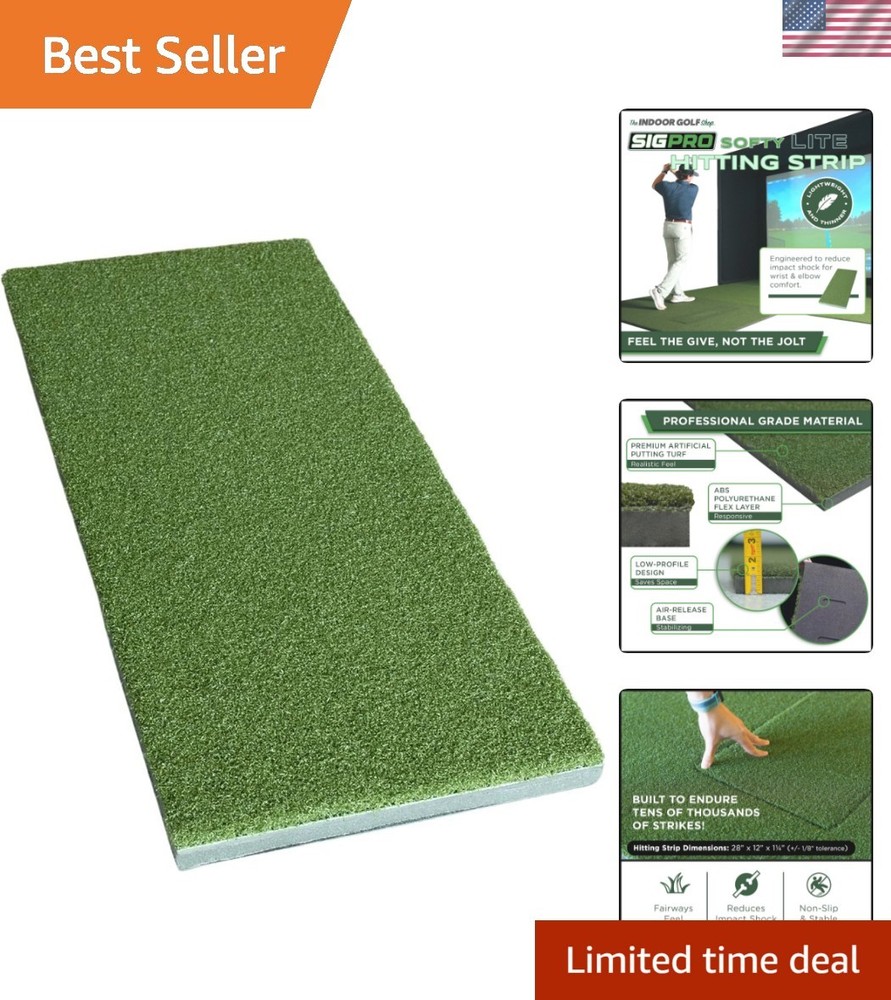 SIGPRO Hitting Strips - Professional-Grade, Replaceable Golf Hitting Mat - Re...