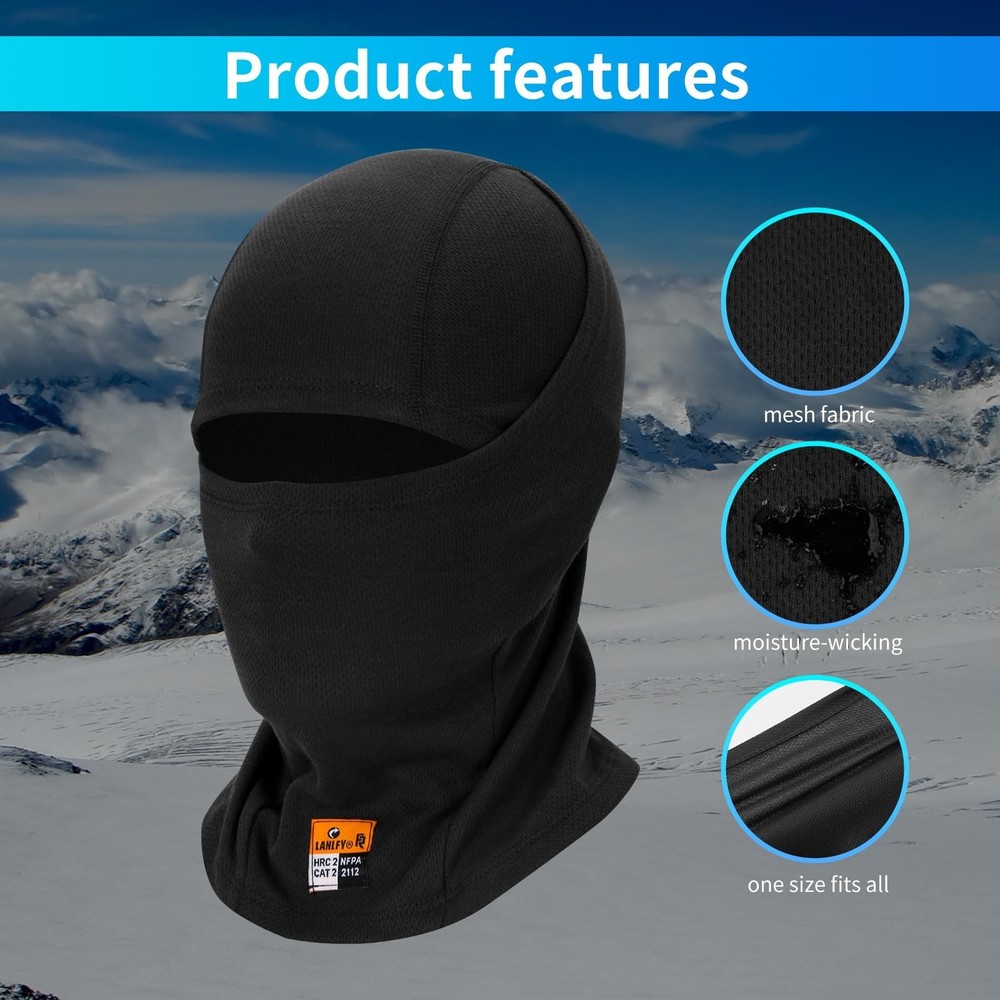Summer FR Balaclava One Size Black-1pc