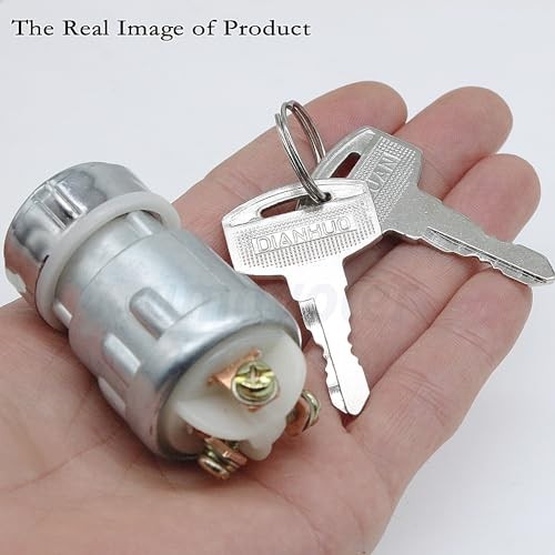 3 Wire Ignition Key Switch 3 Position Replacement Fit for Manco American