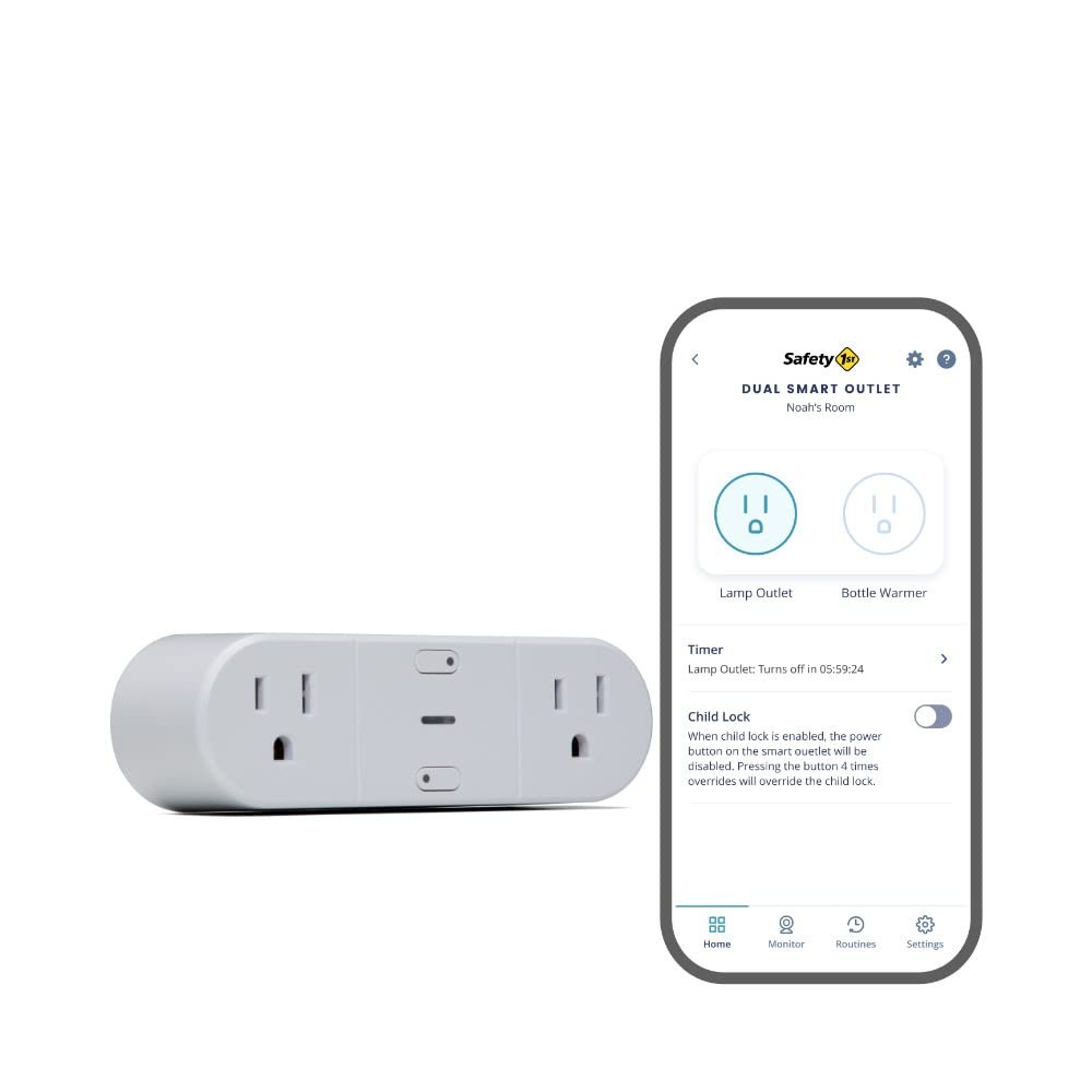 2 Pack Wi-Fi Smart Outlet - Independently Controllable with Timer & Schedule