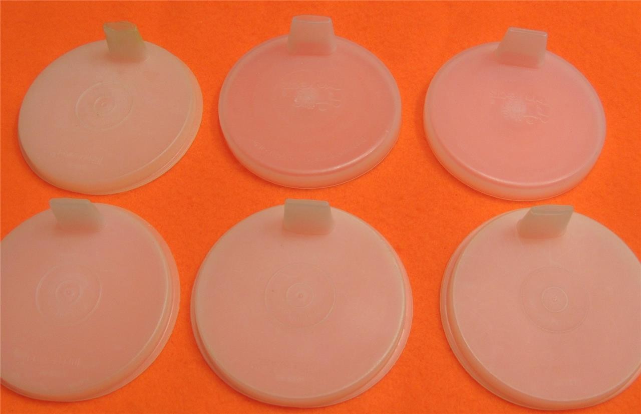 Tupperware Sipper Sippy Cup Vintage Flat G Bell Tumbler Lid 1552 INDIVIDUAL SEAL