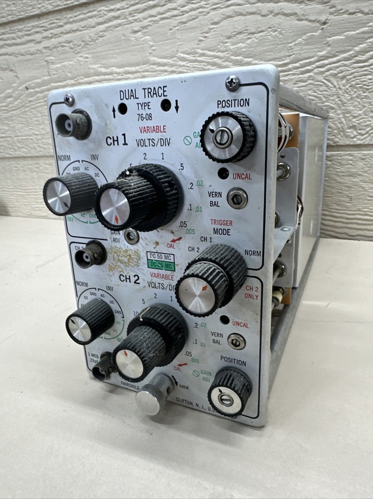 Fairchild Type 76-08 Dual Trace Plug In Unit