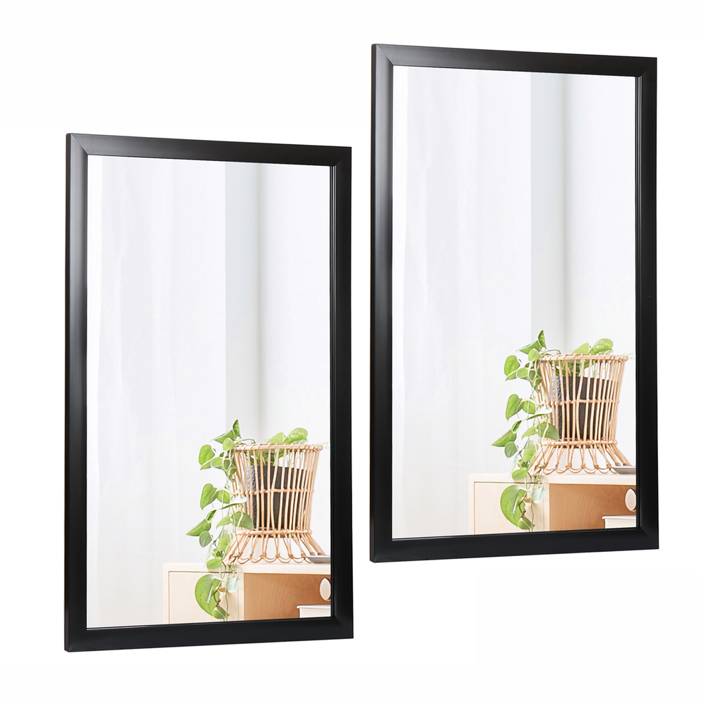 24" x 36" Bathroom Rectangular Wall Mounted Mirror PS Frame Vanity Mirror 2PCS