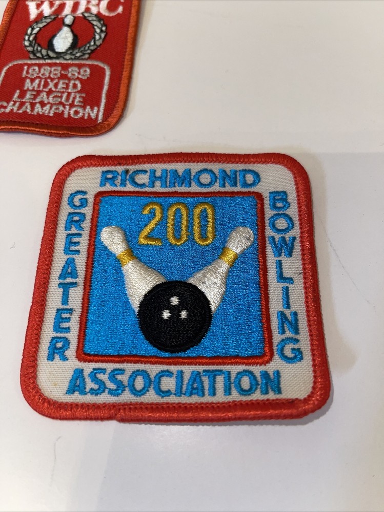 VINTAGE ANTIQUE BOWLING PATCHES