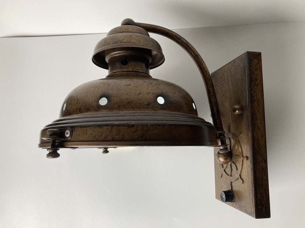 Vintage Nautical Bronze Sconces
