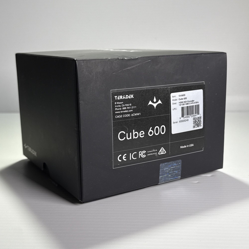 TERADEK CUBE 600 - H.264(AVC) Decoder SDI/HDMI GbE - rarely Used great condition