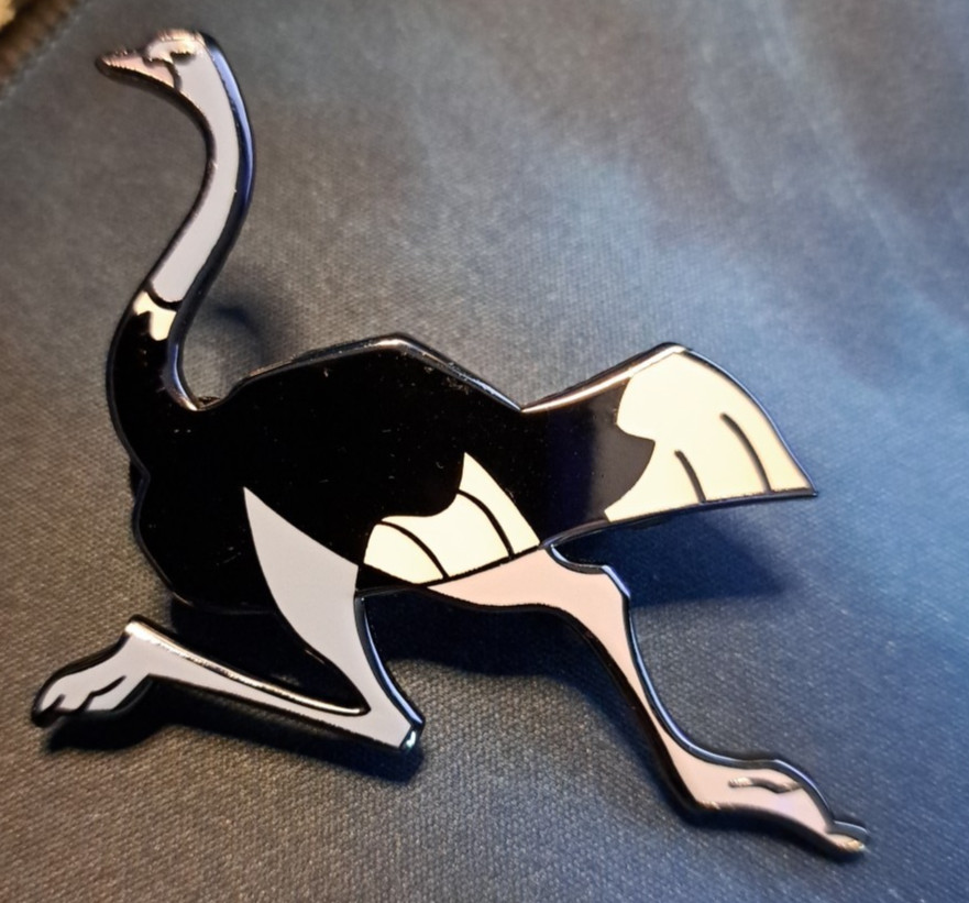 Ostrich Pin by Roaminbisonworkshop
