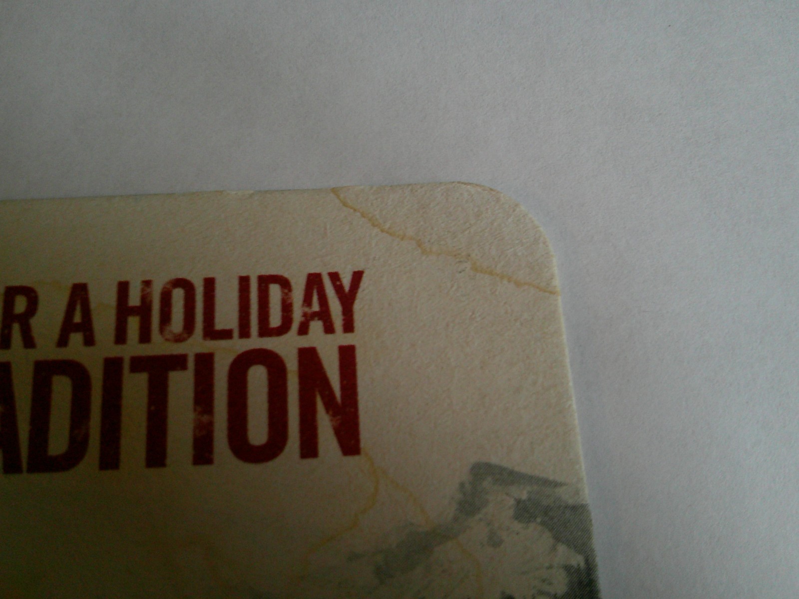 Molson Canadian Beer Coaster NHL Hockey Holiday Tradition 2012 Mat USED