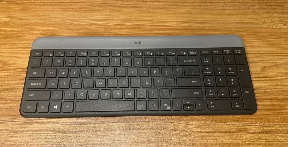 Logitech K470 Slim Wireless Keyboard - Black/Gray No USB Receiver