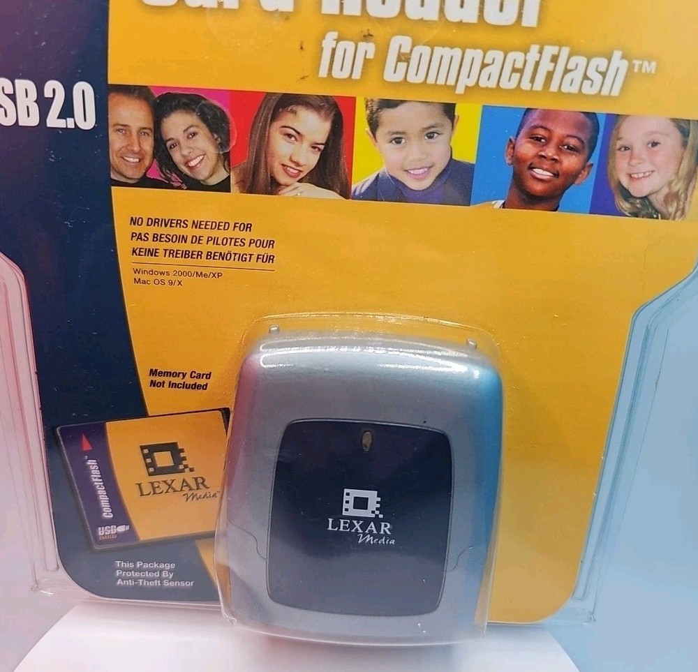 Lexar USB 2.0 Compact Flash CF Card Reader RW020-266 CompactFlash PC Mac New