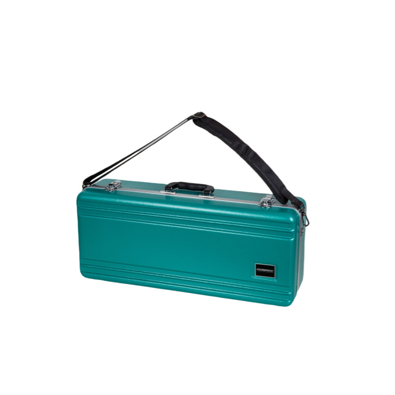 Crossrock Alto Saxophone Case | ABS Molded Hardshell-Mint Blue