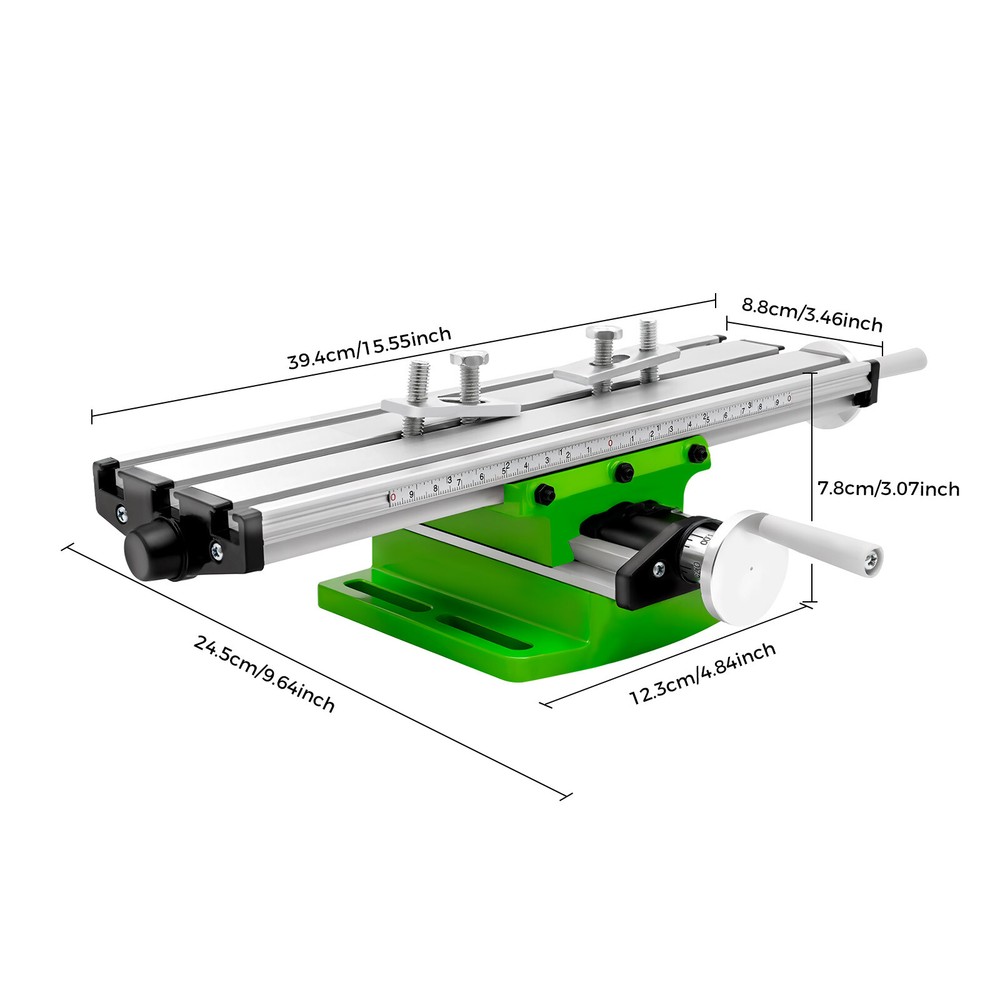 Multifunctional Milling Worktable Adjustable Cross Slide Table Drill Slide Table