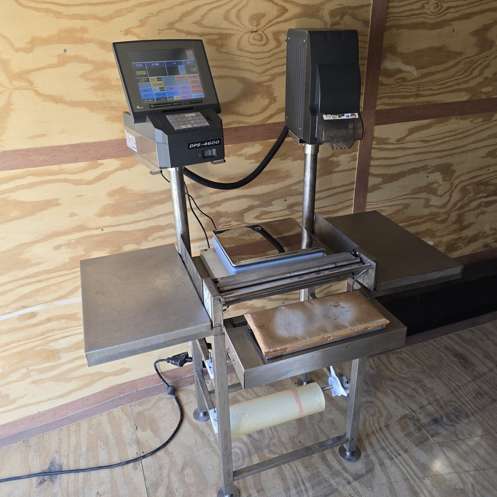 Meat Wrapper Wrap Station DPS-4600 Scale & Labeler