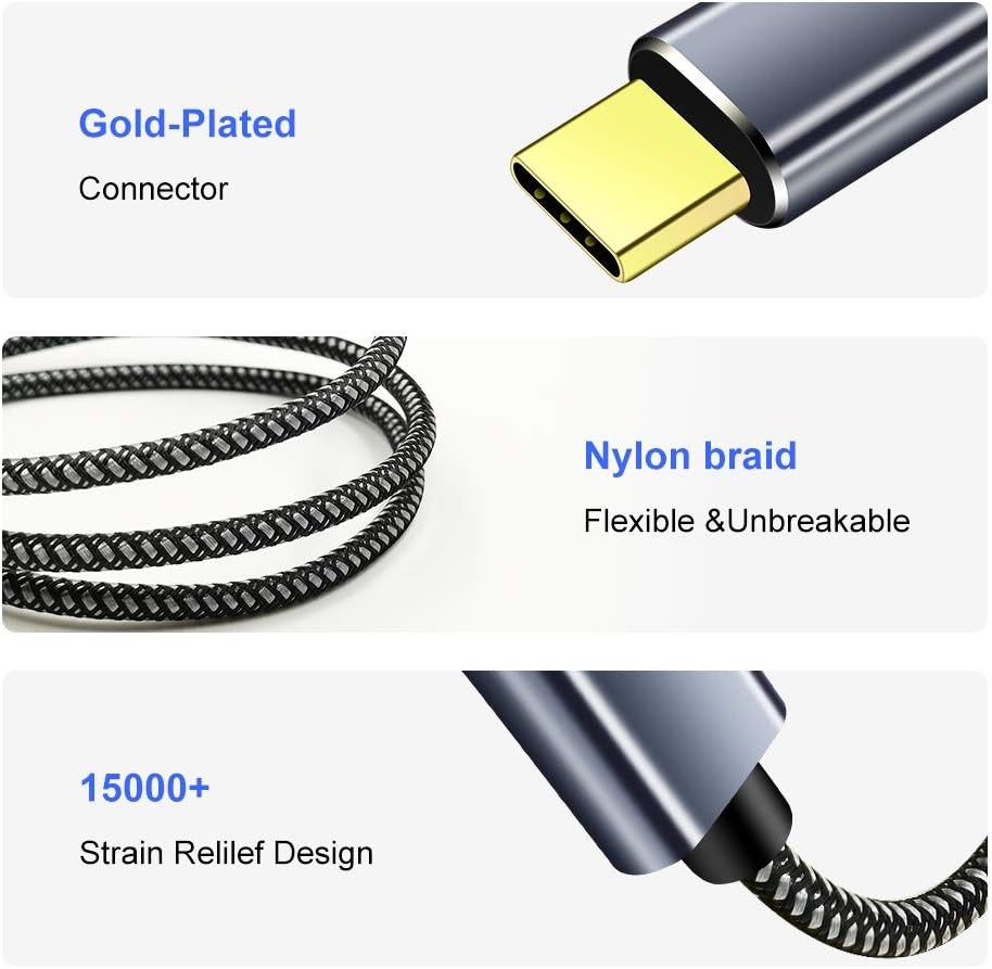 USB C Printer Cable 20 ft, Type C to 2.0 B 20 Black